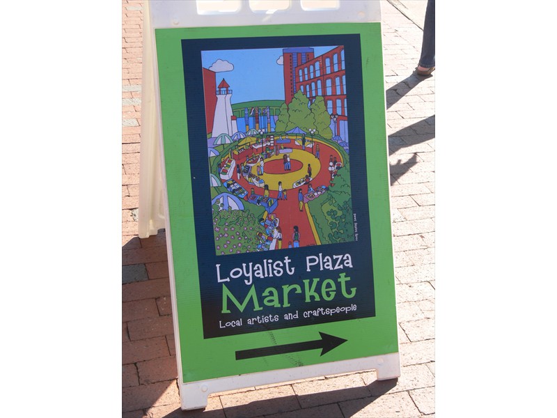 Sign for the Loyalist Plaza